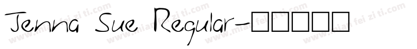 Jenna Sue Regular字体转换